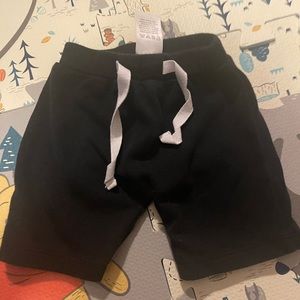 Black baby shorts